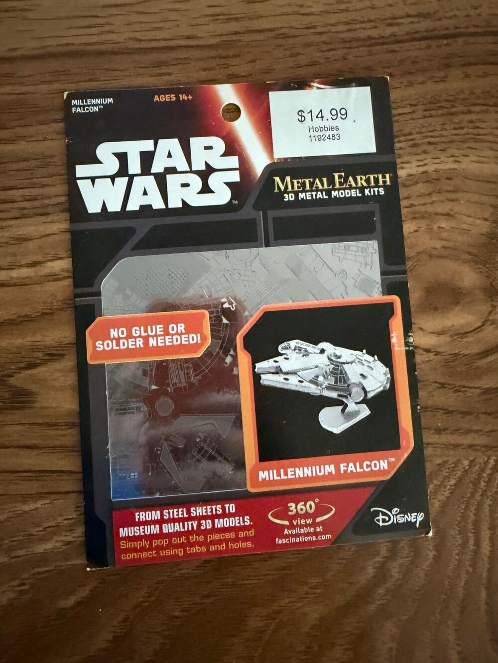 Star Wars Millennium Falcon 3D Metal Earth Model Kit